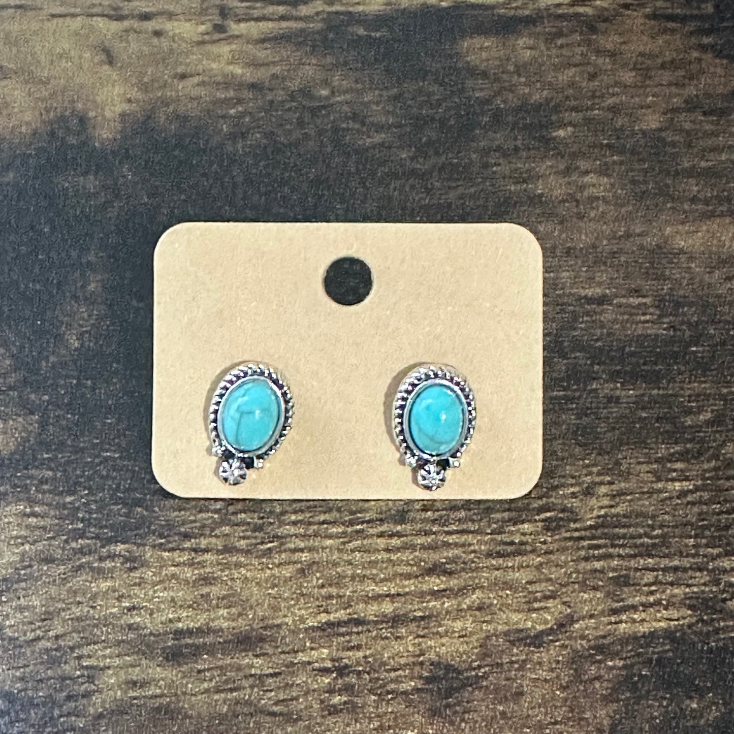 Western-Inspired Turquoise Studs | Classic Boho Vintage