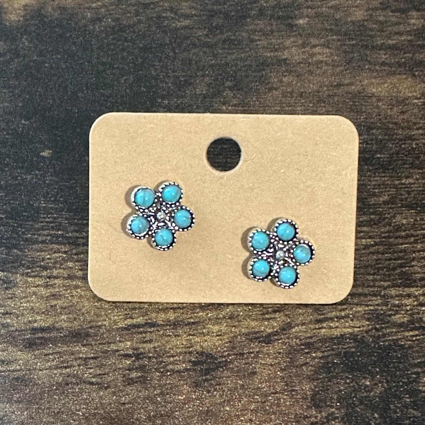 Western-Inspired Turquoise Studs | Classic Boho Vintage