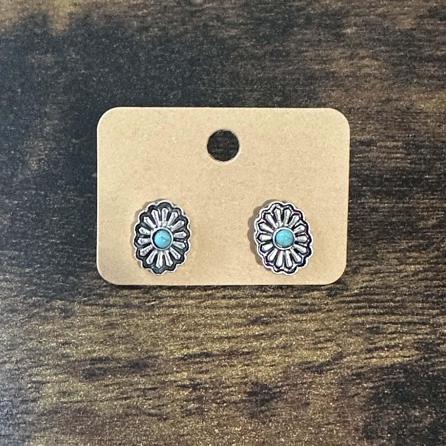 Western-Inspired Turquoise Studs | Classic Boho Vintage